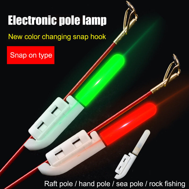 LED Outdoor Night Fishing Rod Tip Light Bite Alarm Alert Indicator Accessories