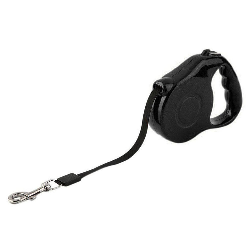 5m Retractable Pet Leash Traction Rope Walking Lead for Dogs Cat(Black)