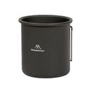 Mountainhiker 300ml Camping Water Cups Foldable Handle Outdoor Tea Mug (Black)