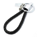 Men Black PU Leather Key Chain Ring Keyfob Car Keyring L6C0 Cha N9Q6 Key U5U1