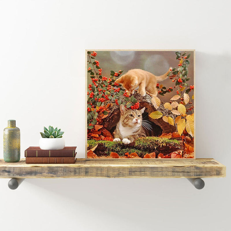 5D DIY Full Drill Diamond Painting Cat Embroidery Mosaic Kits Home Wall Art