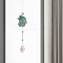 2pcs Crystal Wind Chimes Diamond Hanging Light Catcher Home Decor (ZH017)