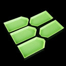 5D Acrylic Embroidery Green Plastic Tray Plate Point Drill Diamond Painting