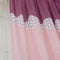 2PCS Wide Strip Shading Curtain Bedroom Semi Blackout Purdah(Purple)