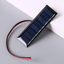 4V 0.2W Mini 2-Wire Epoxy Solar Panel 8 Solar Cells for Solar Projects 3x1 in