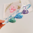 Hair Accessories Sequins Hair Hoop Heart Hairband Children Kids Girls Headband