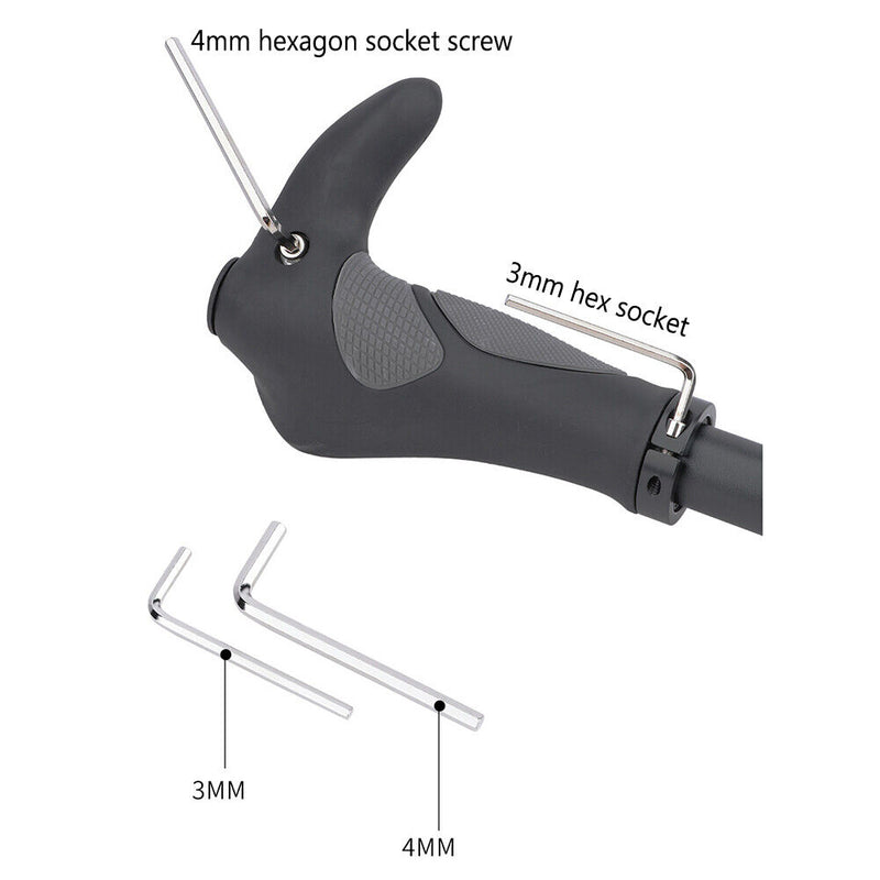 MEROCA MTB Bike Handleable Grips Cover TPR Rubber Ergonomic Bicycle Handle Grips