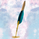 Student Wedding Supplies Calligraphy Feather Dip Pen+Pen Holder Kit (D) Newly