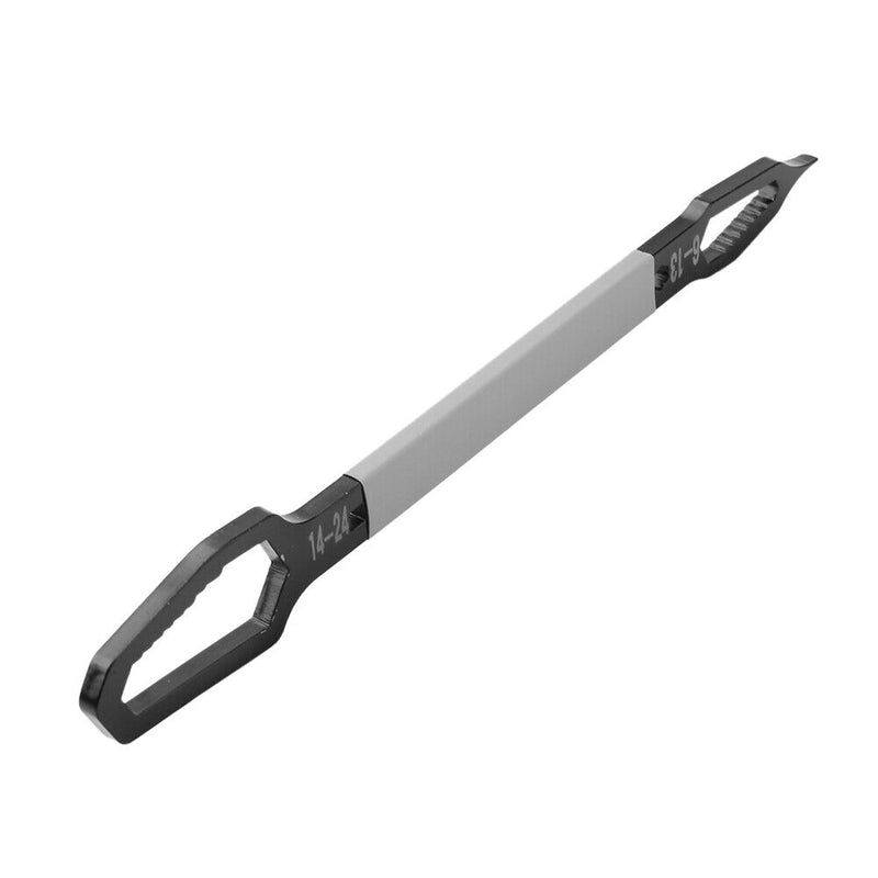 6-24mm Double-Head Wrench Multifunctional Self-Tightening Spanner (Black)