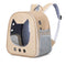 Pet Carrier Bag Clear Dog Cat Travel Breathable Outdoor Backpack (Beige) Newly