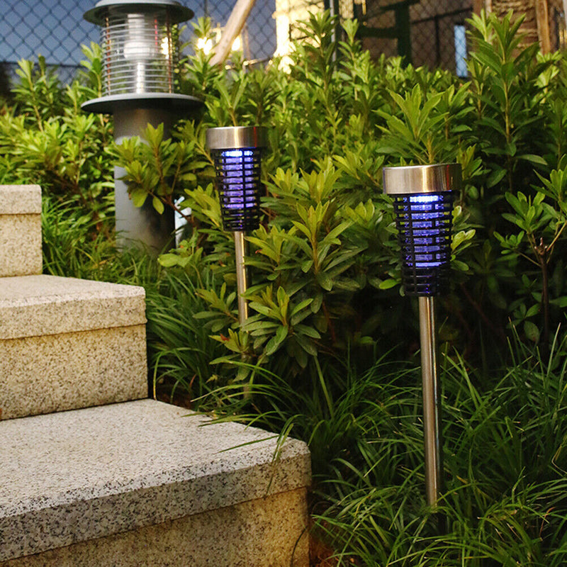 Solar Mosquito Killer Lamp Waterproof Yard Pest Bug Insect Repellent Light Newly