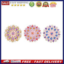3pcs DIY Flower Full Drill Diamond Pin Brooch Women Elegant Jacket Sweater Badge