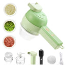 Brush Food Processor Vegetable Chopper Electric Vegetable Cutter Set 4 in 1