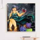 Handmade DIY Full Round Drill Diamond Painting 5D Busty Woman Poster Kit