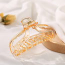 Fashion Women Clear Hollow Hair Clamps Ponytail Claw Hair Accessories (68)