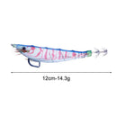 Luminous Wood Shrimp Fishing Lures 12cm 14.3g Artificial Bait (Blue Pink)