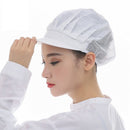 2PCS Work Wear Catering Canteen Hotel Food Service Hair Nets Cook Hat Chef Cap