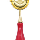 Sealing Wax Spoon Solid Wood Retro Wax Spoons Decorative Stamp Craft (Red)