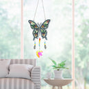 2X Diamond Painting Butterfly Crystal Light Catcher DIY Hanging Wind Chime