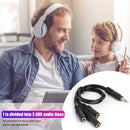 32cm Y Splitter Cable 3.5 mm 1 Male to 3 Female Audio Cable for Earphone Headset