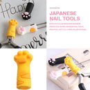 Cat Claw Cute Nipper Cover Protective Cuticle Sleeve Scissors Dead Skin Tweezers
