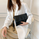 #A PU Leather Ladies Folding Handbag Envelope Day Clutch Bag Coin Casual Pouch