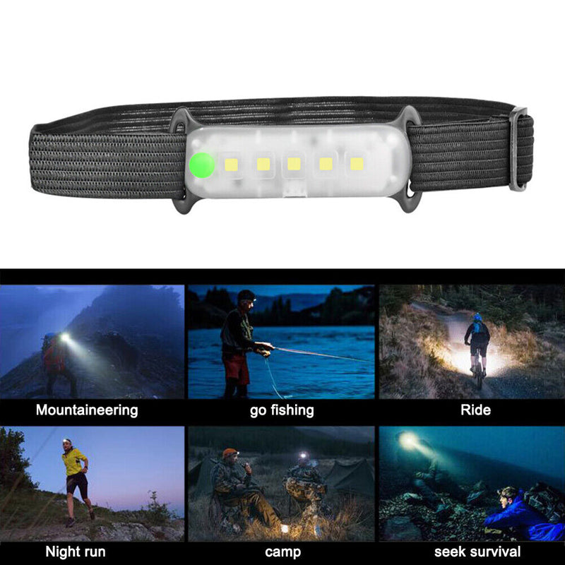 LED Floodlight USB Outdoor Waterproof Portable Fishing Work Headlight Headlamp
