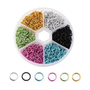 Mixed Color Fashion Jewelry Piercing Nail Dangle Ring Metal Alloy Glitter