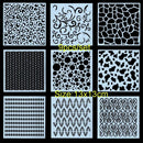 Stamp Geometric patterns Painting template Scrapbooking Layering Stencils