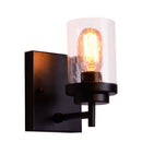Bathroom Light Fixtures Edison Wall Light Wall Sconce with Seeded Glass Shade
