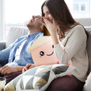 Child Bubble Tea Family Stuffed Plush Pillow Soft Cushion (Pink Round) Newly