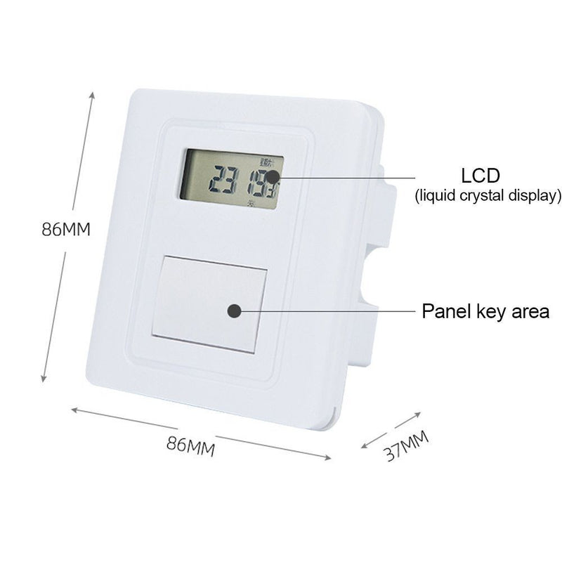 Wall LCD Display Digital Timer Switch 24 Hour Cyclic Timer Countdown Timer