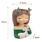 Cartoon Girl Flowerpot Holder Figures Bonsai Pot Vase Home Planter Decorations