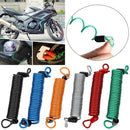 Motorcycle Scooter Anti Thief Security Alarm Disc Lock Spring Reminder Cable
