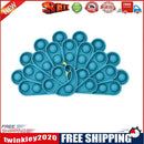 Silicone Sensory Stress Relief Autism ADHD Peafowl Bubble Toys for Kids