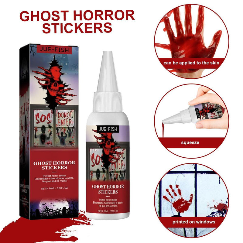 Halloween-Aufkleber, Horror-Hexe, Kürbis-Geist-Aufkleber, Vinyl, wasserdicht.