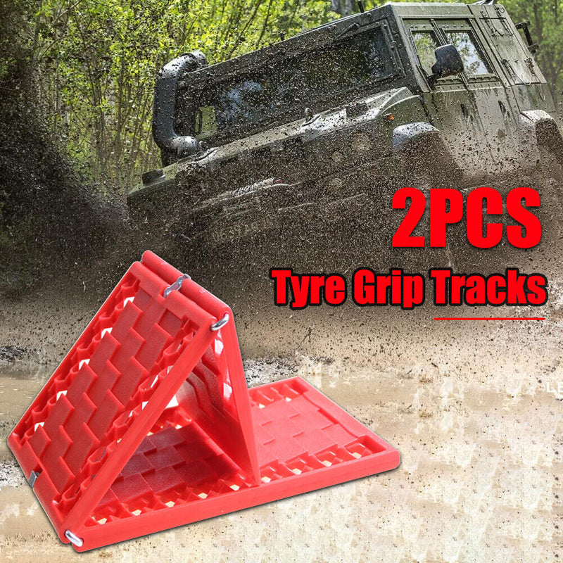 2pcs/Set Tyre Grip Tracks Car Security Snow Mud Sand Escaper Traction Tracks Mat