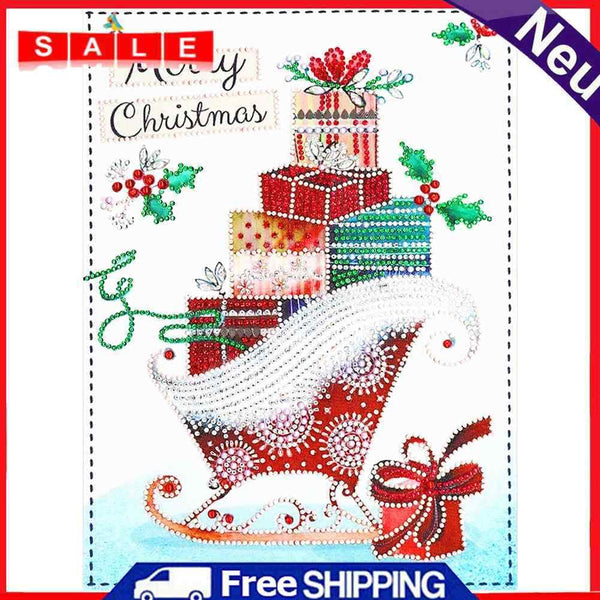 5D DIY Special Shaped Diamond Painting Sled Embroidery Kits Living Room Decor