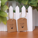 Wedding Supplies Fashion Hang Tags Gift Cards Made with Love Blank Label