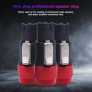 10pcs NL4FC Speaker Connectors 4 Pin Male Audio Speakon Ohm Plug (10x Red) Newly