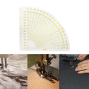 Sewing Quilting Patchwork Scrapbook Circle Fan Foot Seam Ruler Protractors Newly