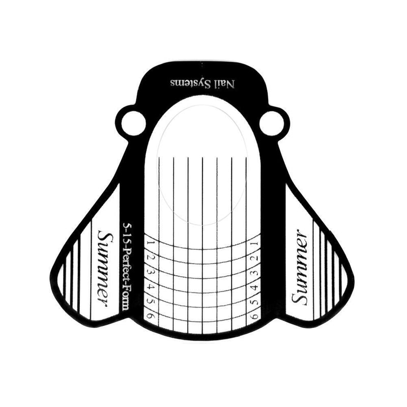 Prosperveil Nail Art French Tips Extension Acrylic Stencils, 100-Count