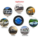 5pcs 12V-24V 3 SMD LEDs Trailer Side Marker Lights Clearance Light (Blue) Newly