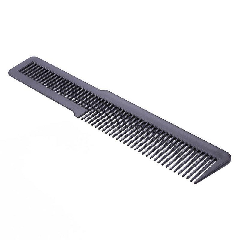 Hairdressing Carbon Anti-static Comb Wide Tooth Hair Clipper Comb (Black)