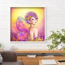 5D DIY Part Special Shaped Drill Diamond Painting Girl