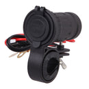 12V-24V Waterproof Motorcycle Charger Moto Handlebar Handlebar USB Charge Female ma