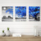 Canvas Paint By Numbers Blue Tree Oil Hand Painted Drawing Kit Home Decoration