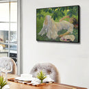 DIY Hand Painted Paint By Numbers Oil Canvas Pictures Artwork Girl on Grass Kit