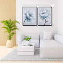 2 Panels Golden Leaf Lotus Oil Paint By Numbers Kits DIY Handpainted on Can