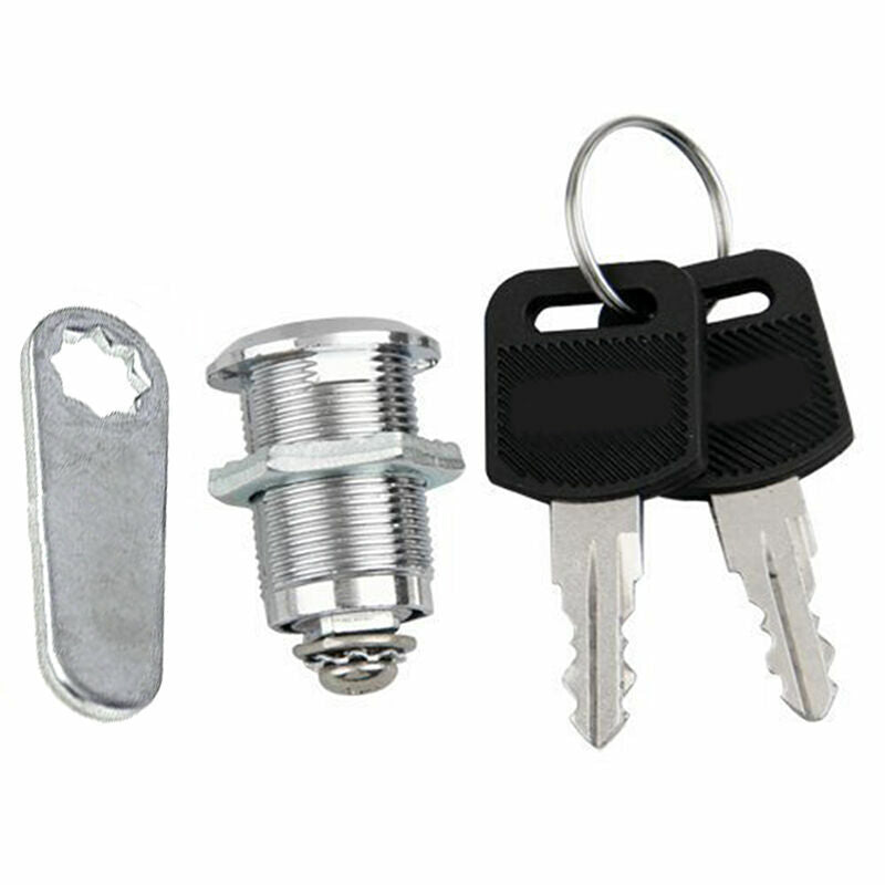 20mm Cam Lock+2 Keys For Door Cabinet Mailbox Post Lock Drawer Box E1M1 B4Q6